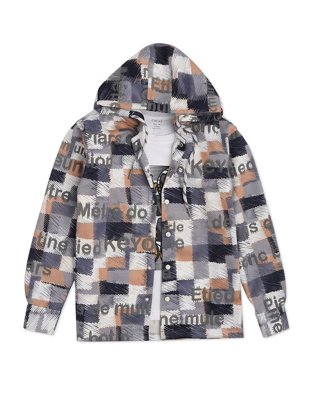 CAVIO Boys Tartan Checks Checked Casual Shirt