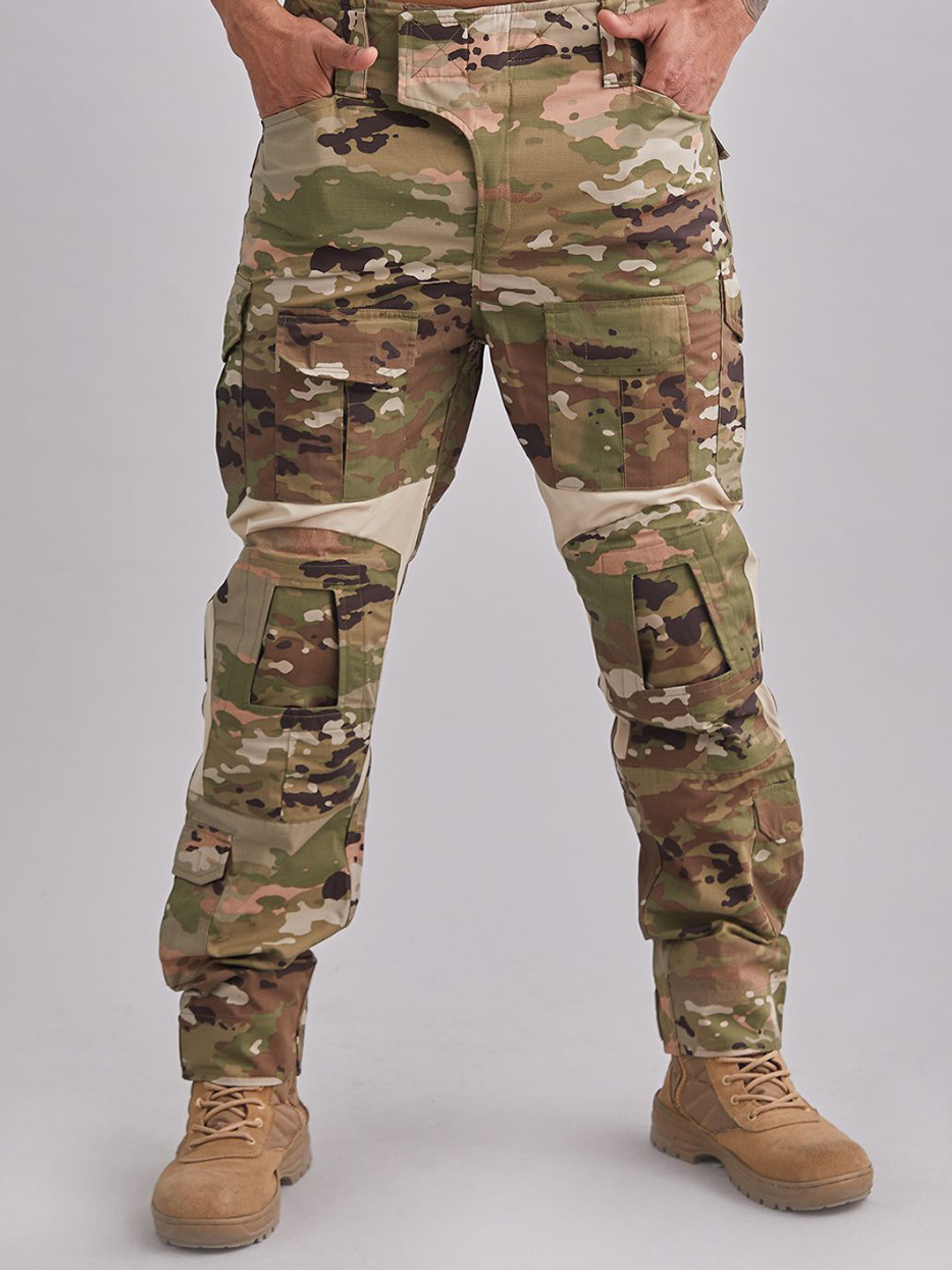 MOUNTMILLER Men's Camouflage Printed Advanced Multicam Ripstop Pant