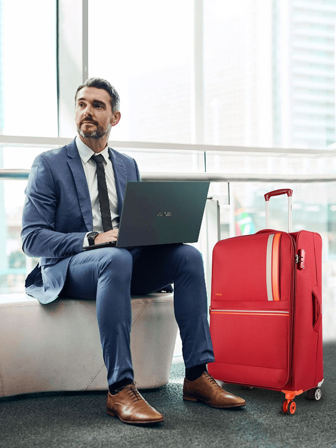 Timus Soft-Sided Water-Resistant Large Trolley Bag