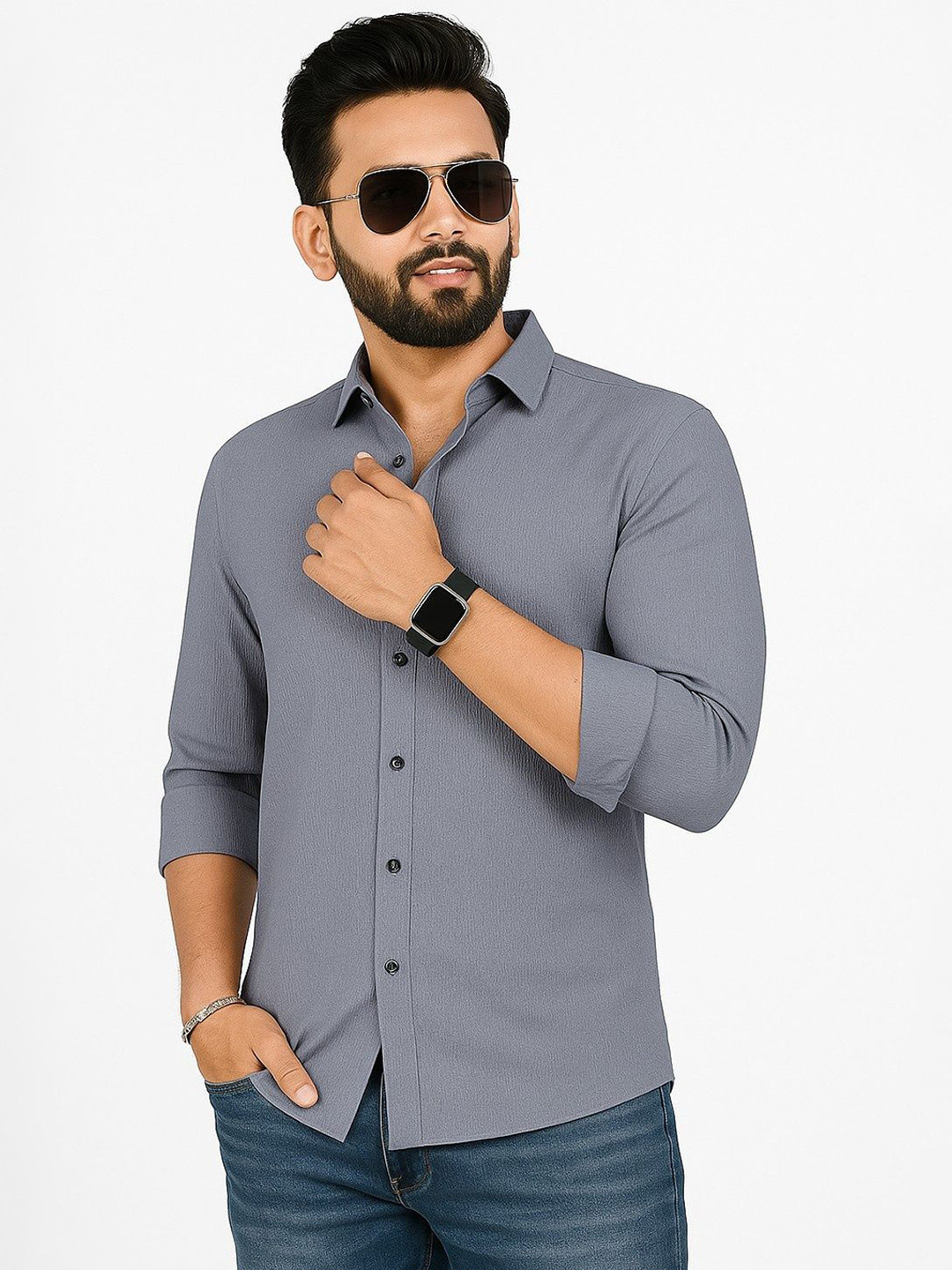 VORTEX Men Regular Fit Casual Shirt