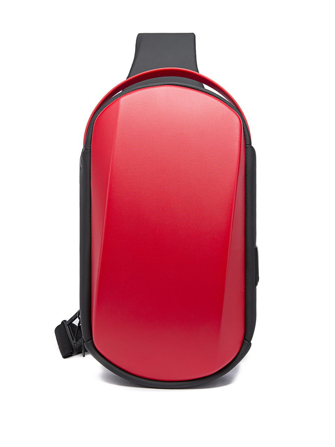 Red Lemon Waterproof Crossbody Backpack With USB Charge Port
