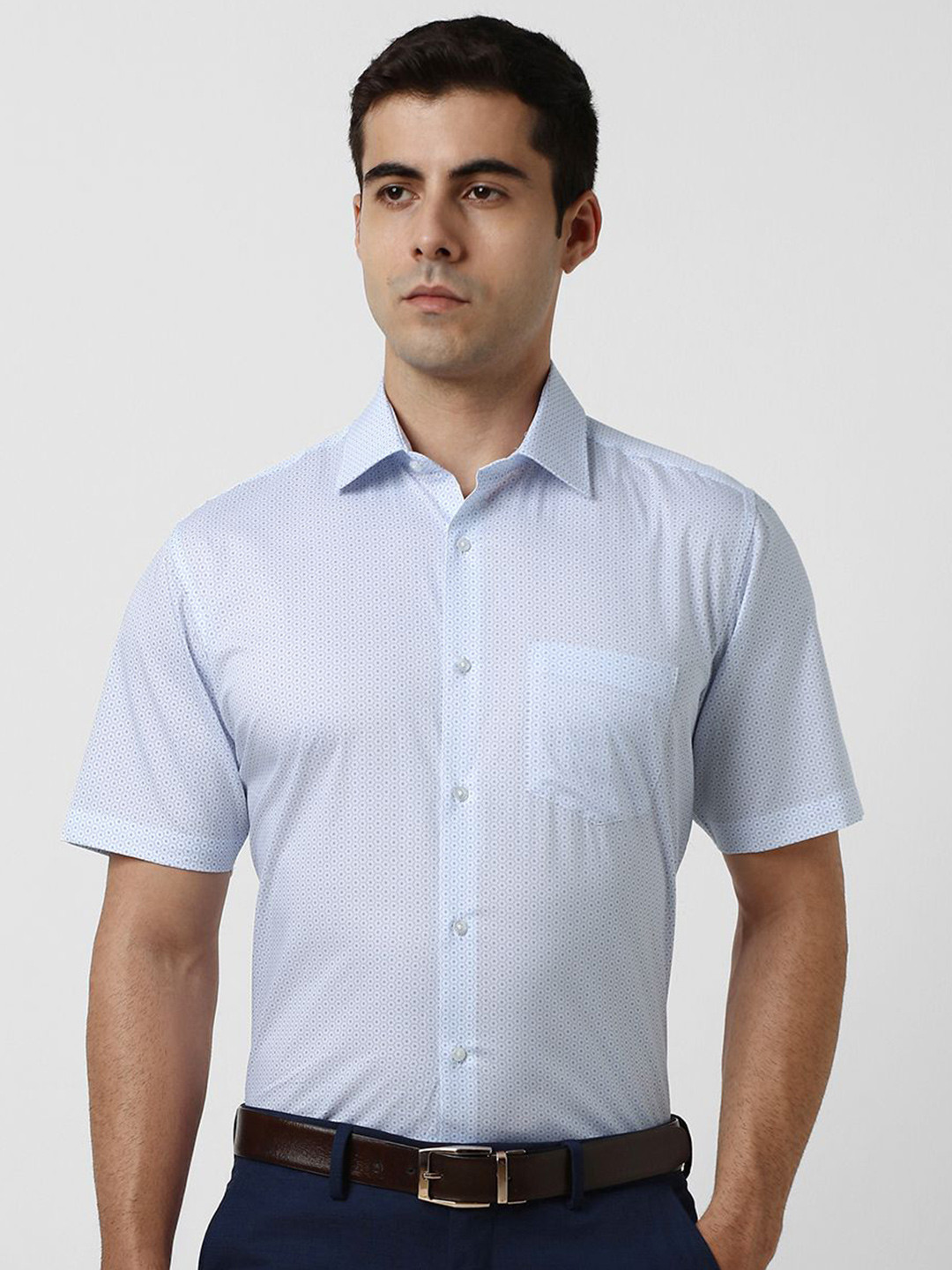 Van Heusen Men Cotton Printed Formal Shirt