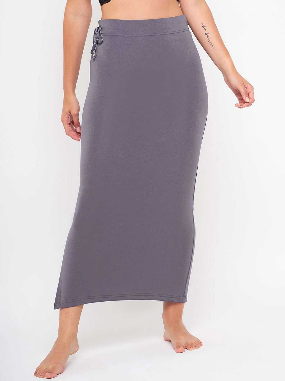 Curves By ZeroKaata Plus Size Saree Shapewear Petticoat With Side Drawstring