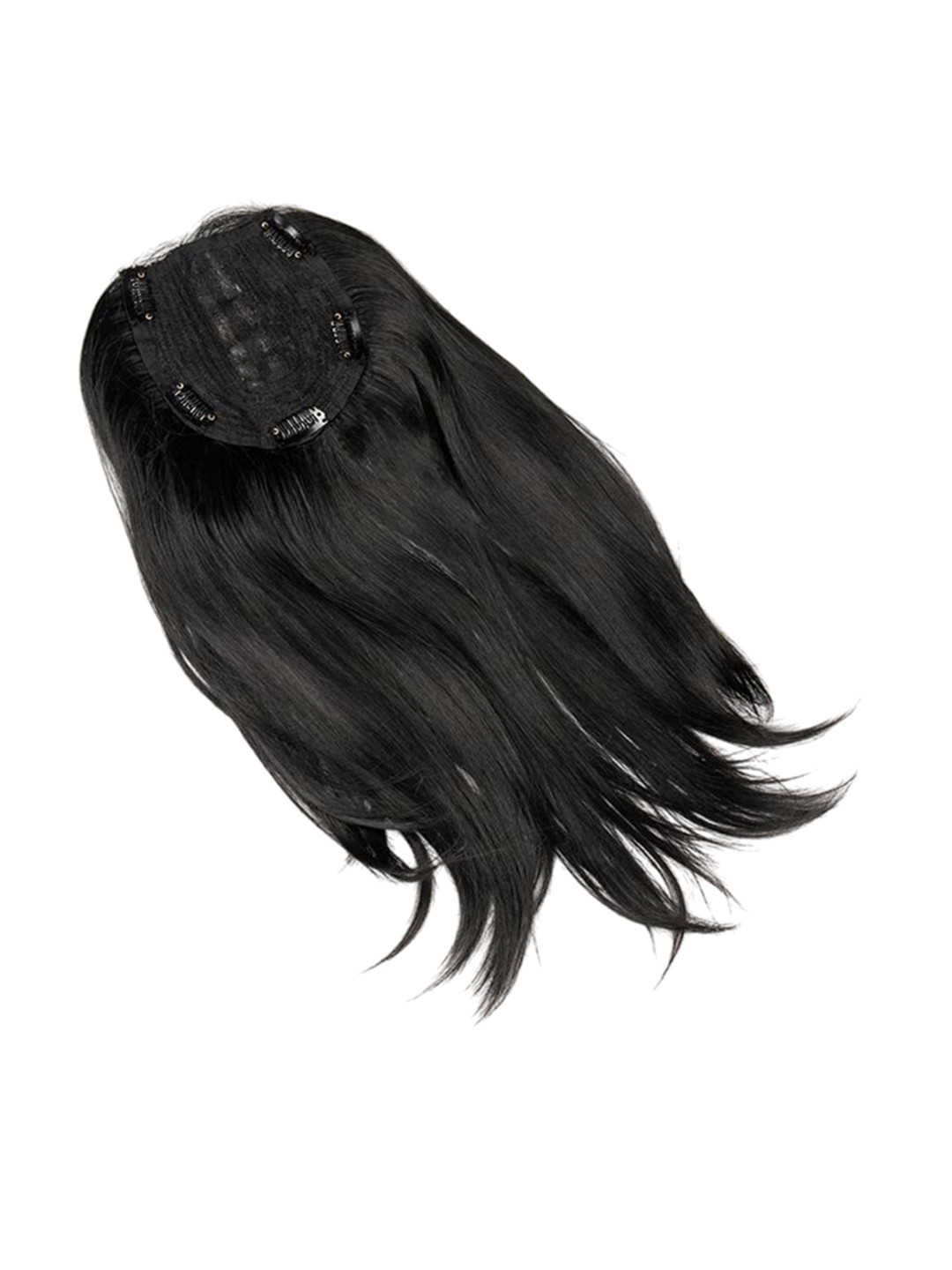 Stasia Street 5-Clip In Straight Scalp Topper Hair Extension - Black - 18 Inch