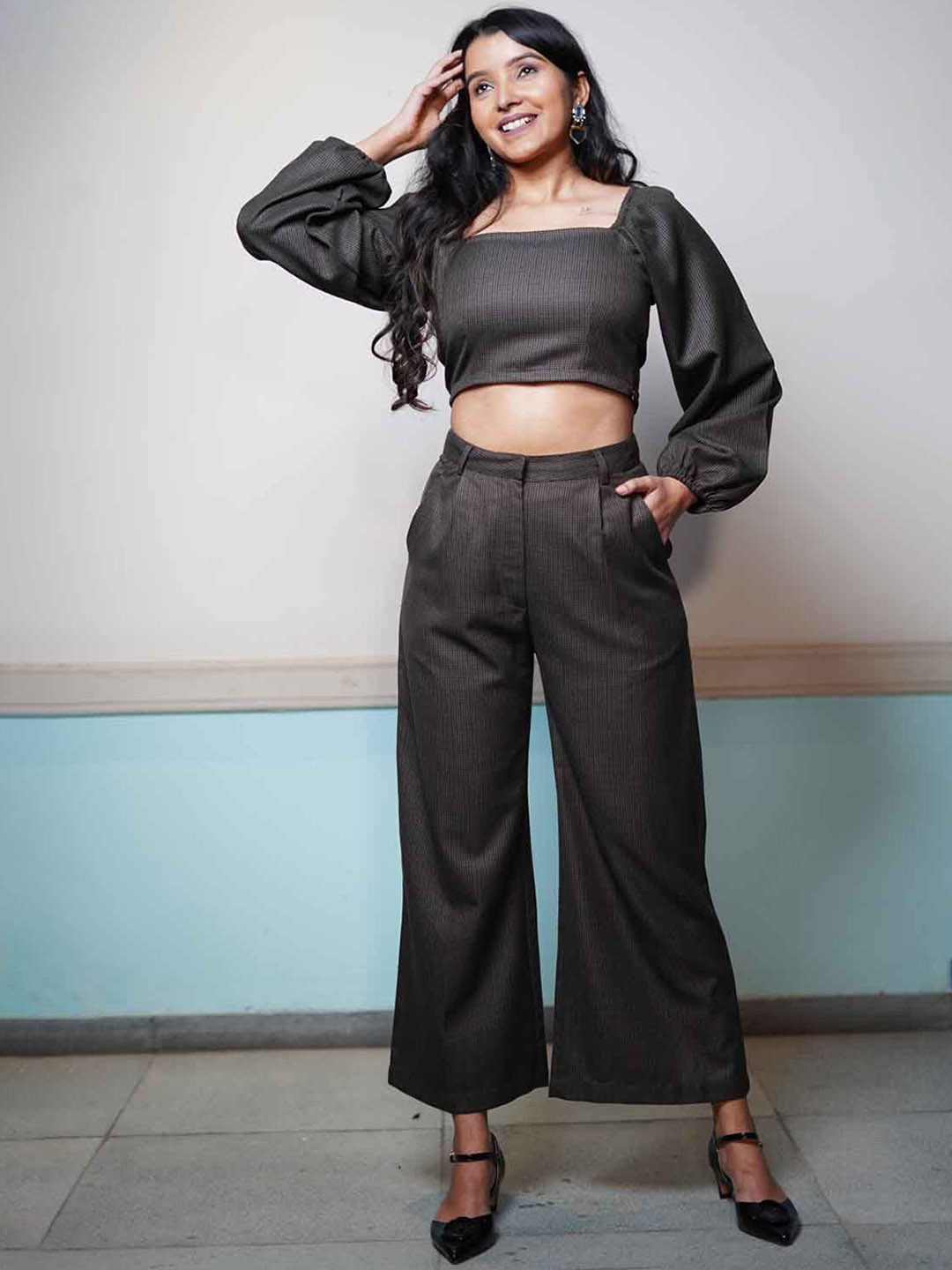 Shades of Sabi Pure Cotton Top With Trouser Co-Ords