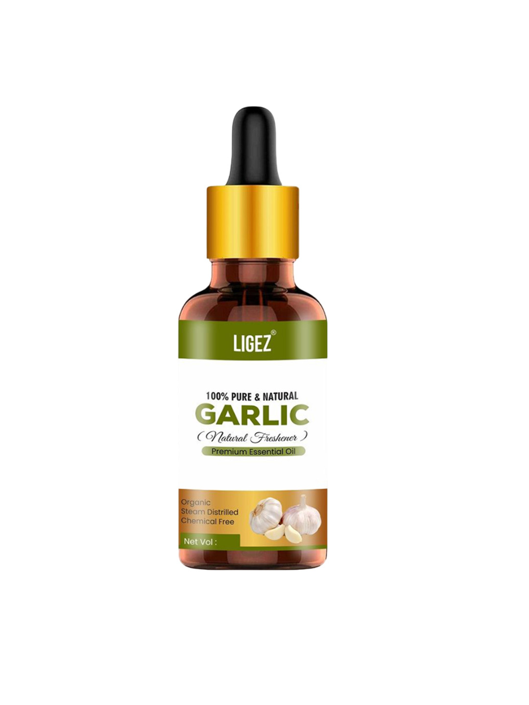 Ligez Natural Garlic Essential Oil For Skin & Hair - 30 ml
