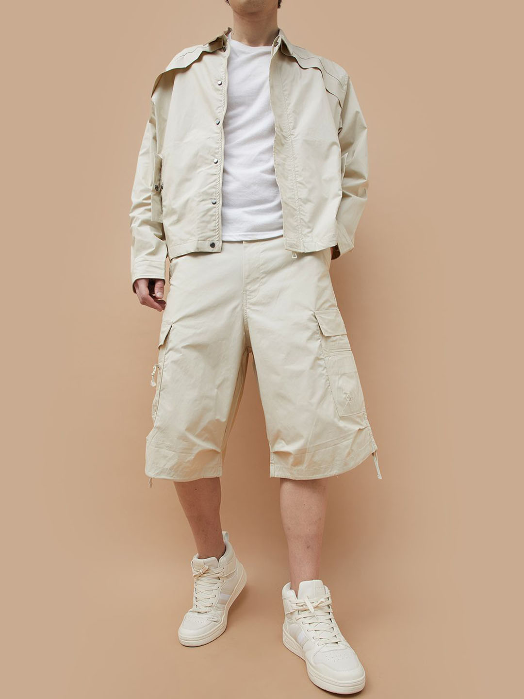 Forca Men Solid Cargo Shorts