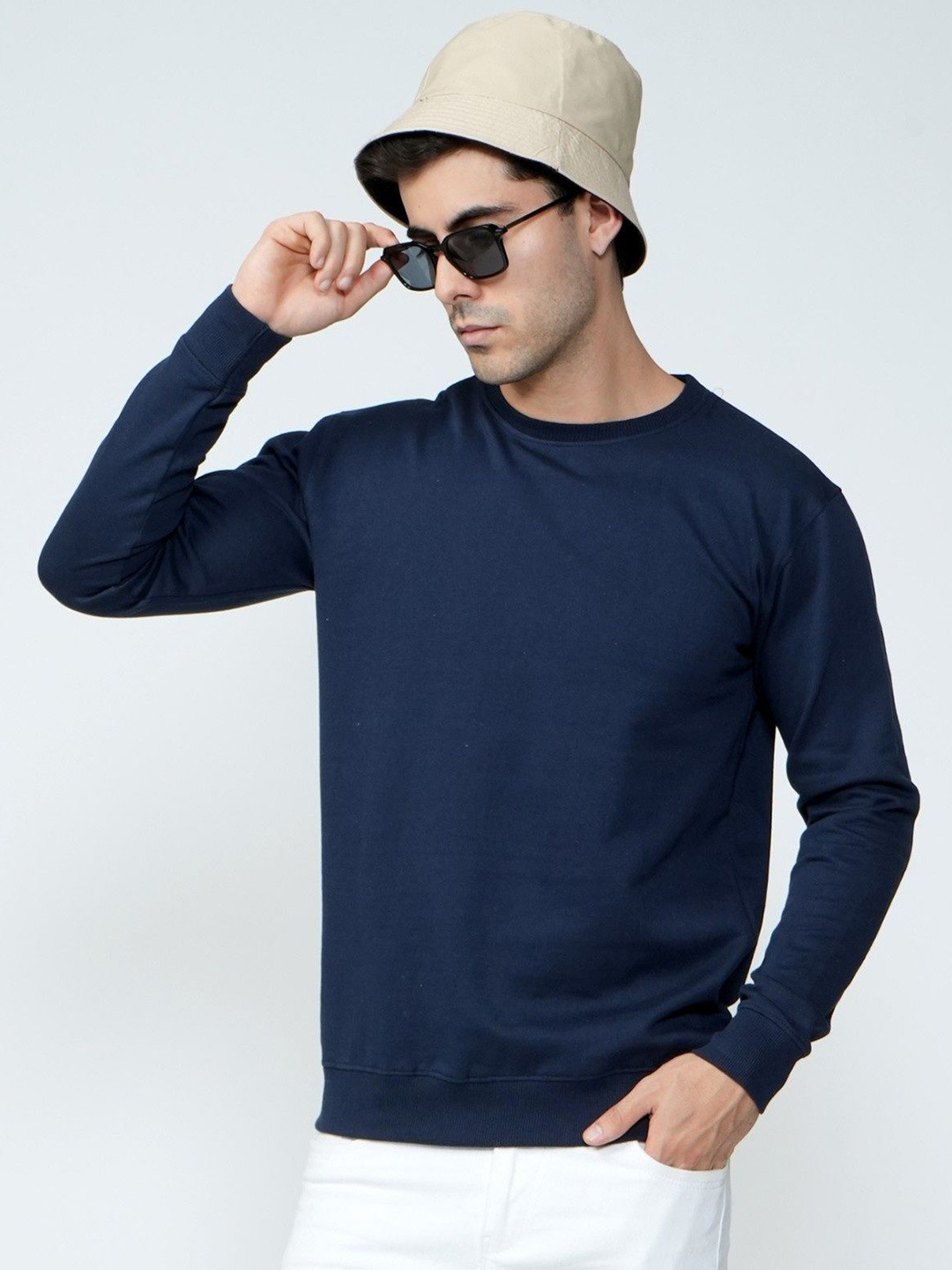 BEING WANTED Men Round Neck Sweatshirt