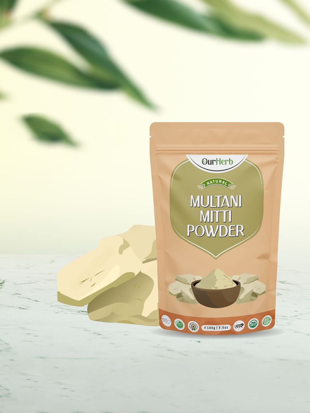 OurHerb Multani Mitti Powder Mask- 100 g