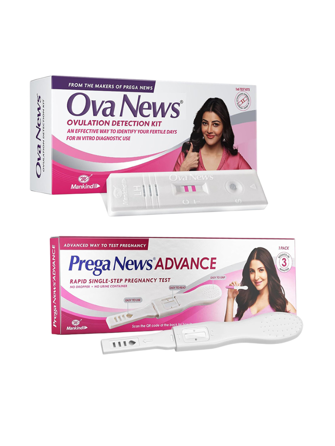 Ova News 5 Strips & Advance HCG Home Pregnancy Test