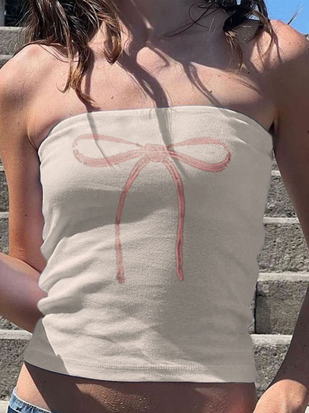 LULU & SKY Styled Back Crop Top