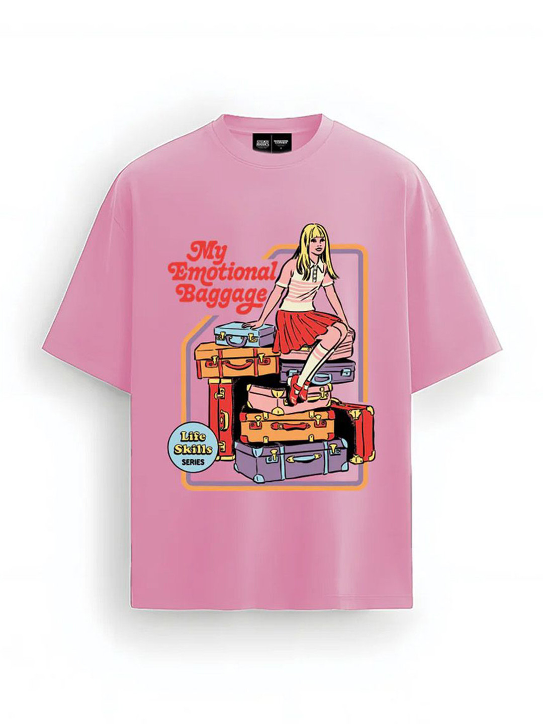 Bonkers Corner Women Emotional Baggage Oversized T-shirt