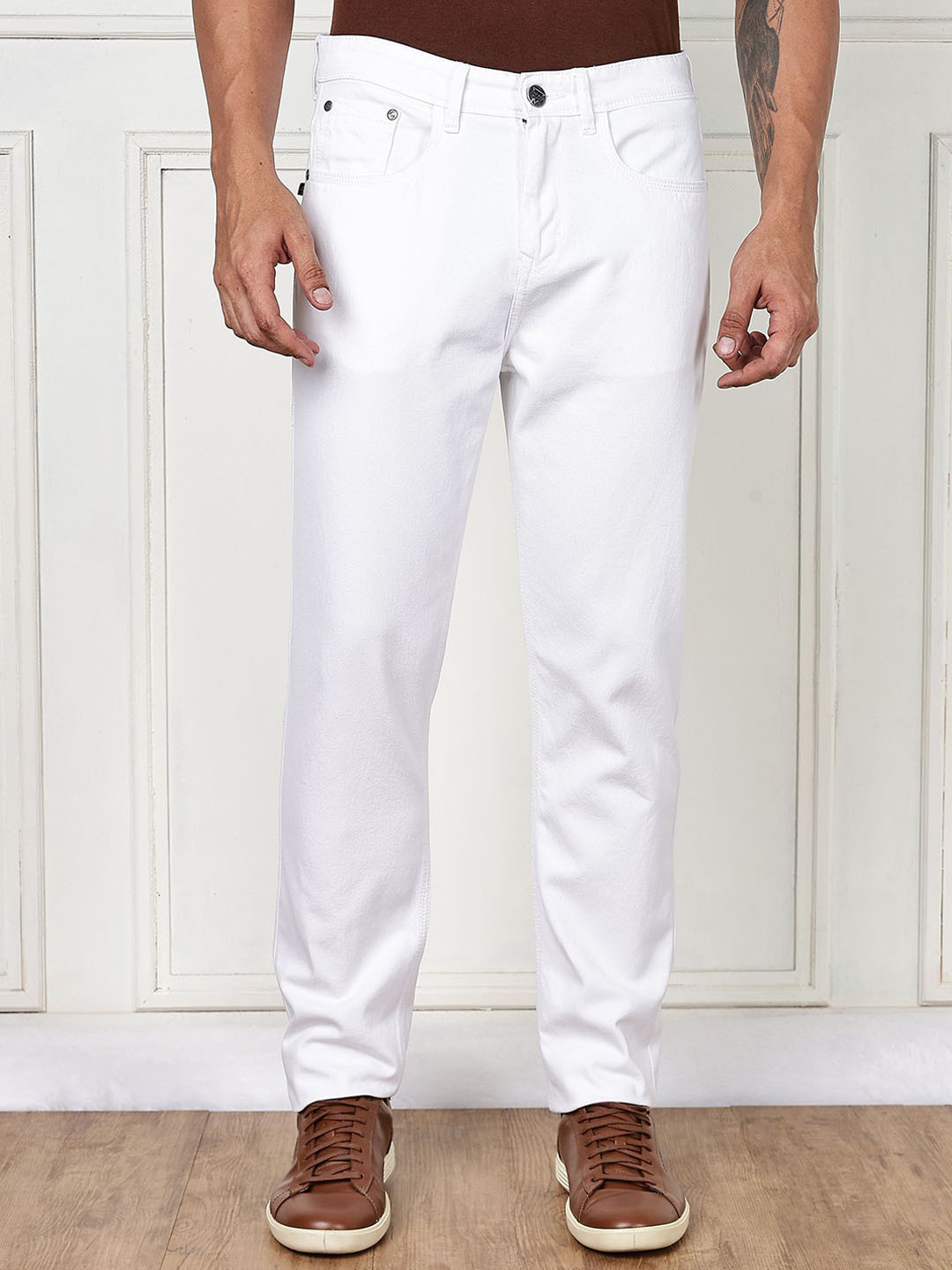 Thomas Scott Men Smart Mid-Rise Slim Fit Clean Look Jeans