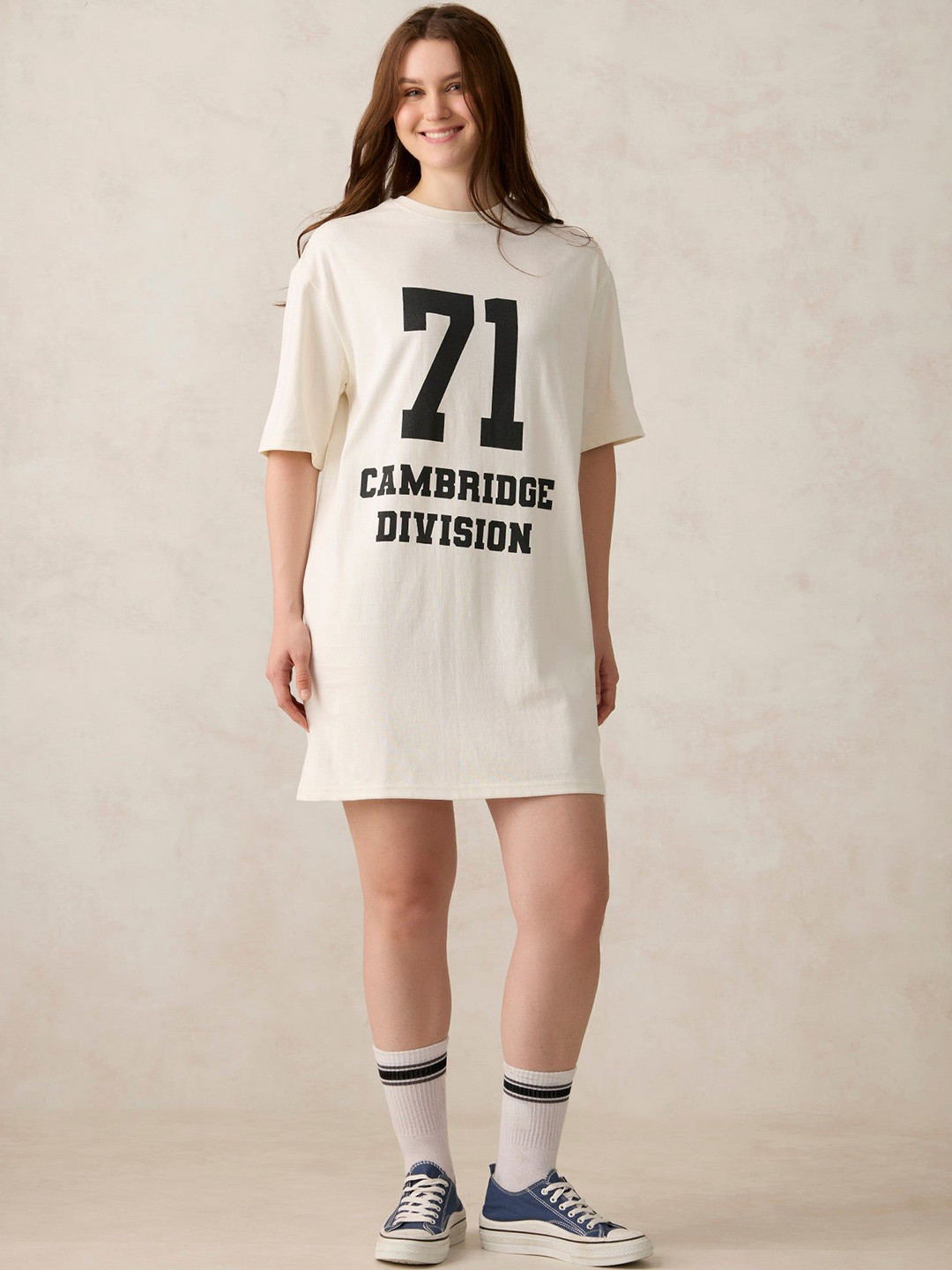 Outzidr Women Varsity Graphic Dress