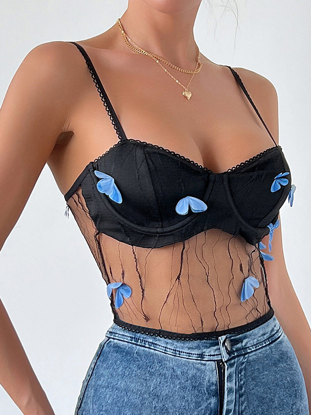LULU & SKY Applique Crop Top