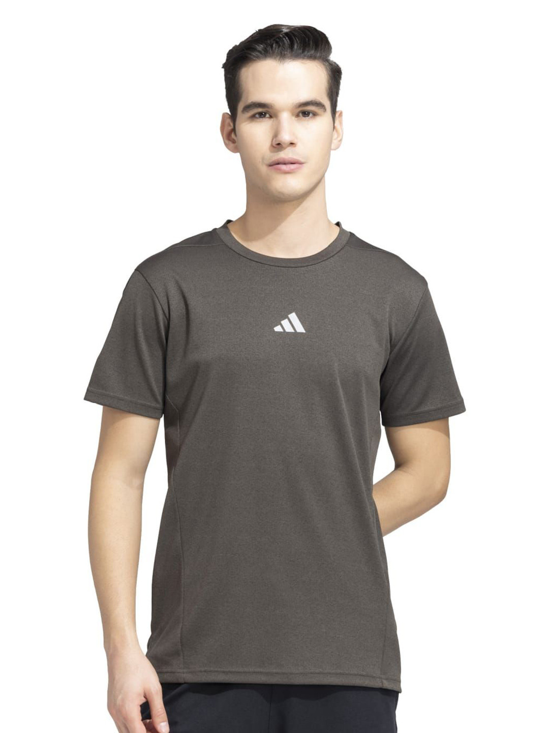 ADIDAS D4T HR Men Brand Logo Printed Round Neck T-Shirt