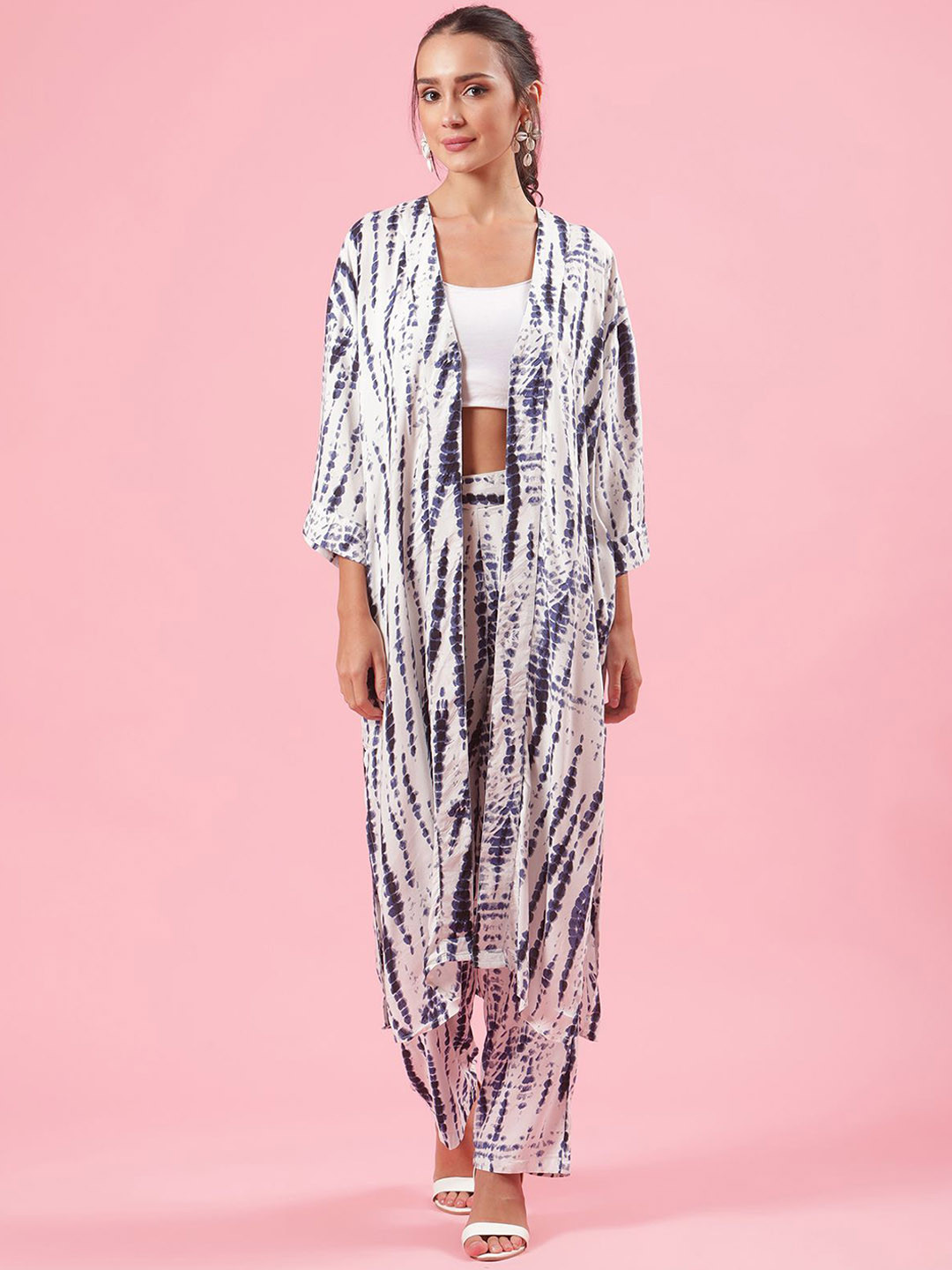 Shades of Sabi Tie and Dye Printed Pure Cotton Co-Ords