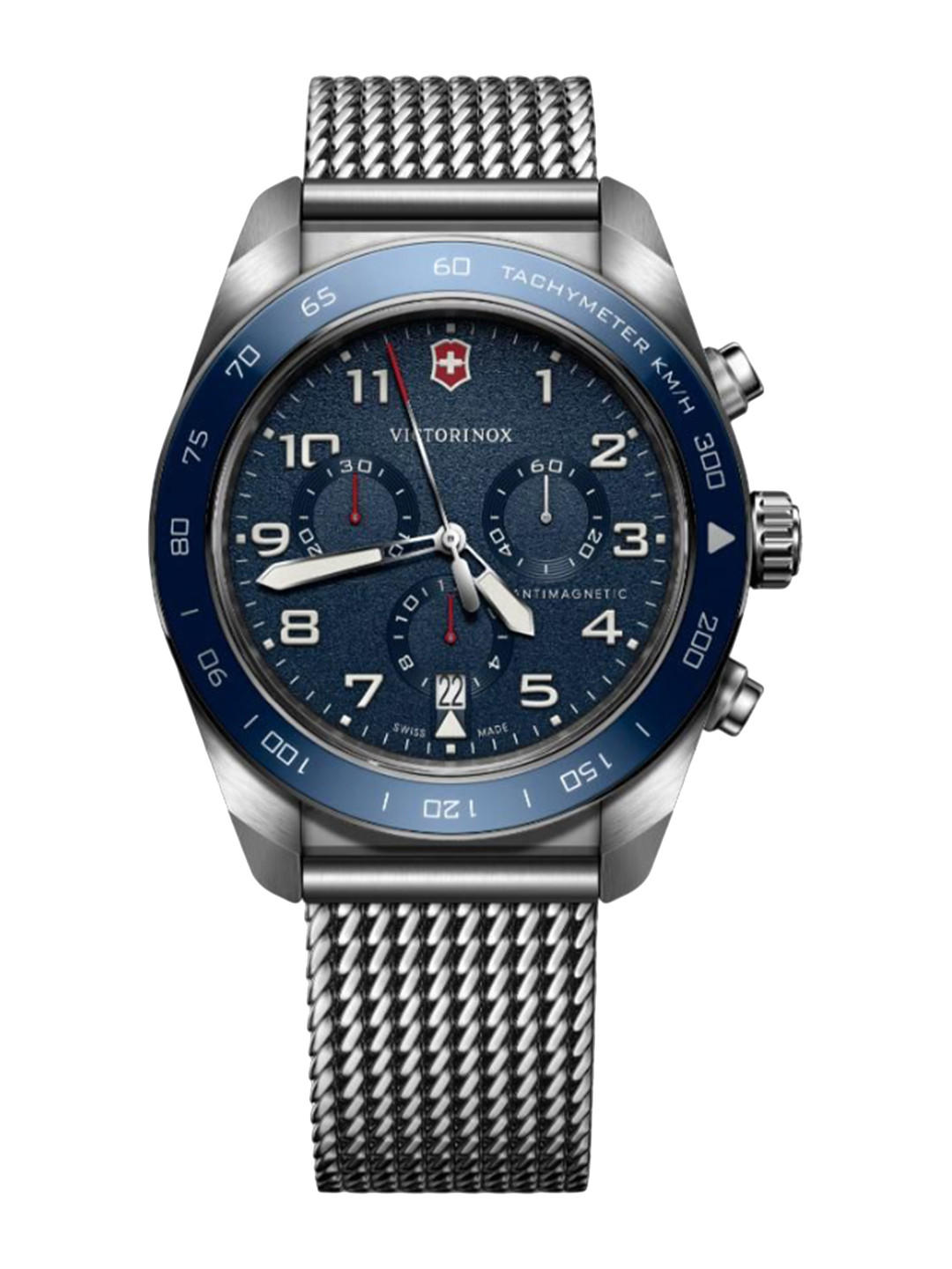 Victorinox Swiss Army Men Brass Dial & Stainless Steel Bracelet Style Straps Watch V242049