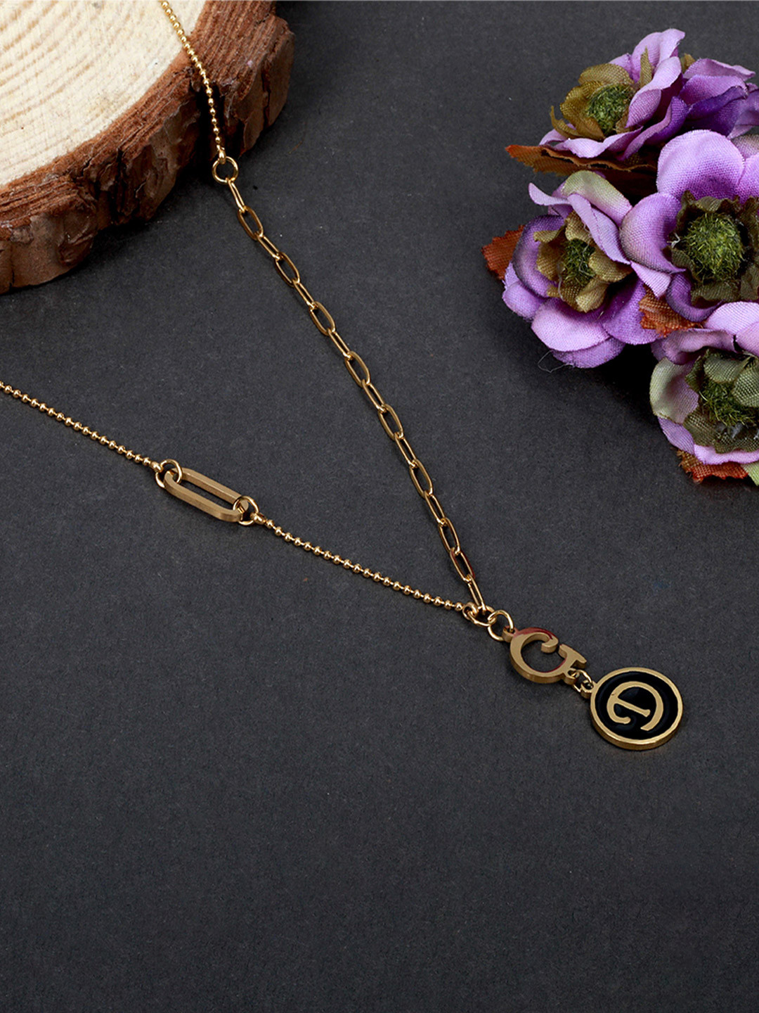 Cazines Gold-Plated Stainless Stee Antique Chain