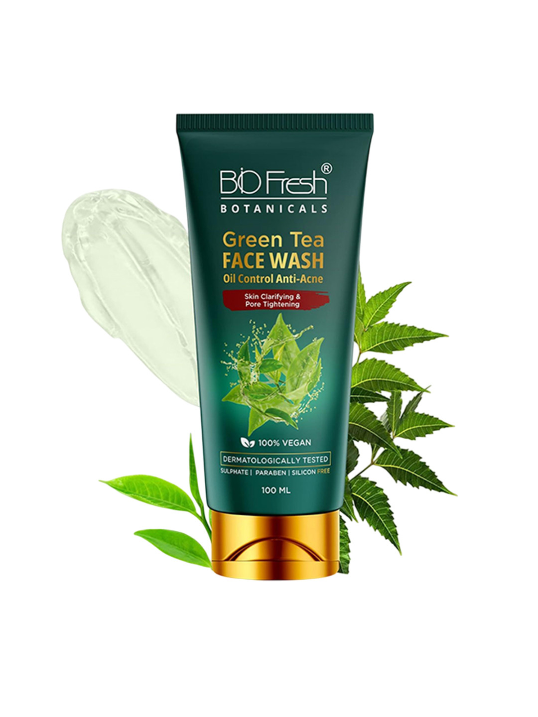 BIOFRESH Green Tea Face Wash For Oil Control - 100 ml