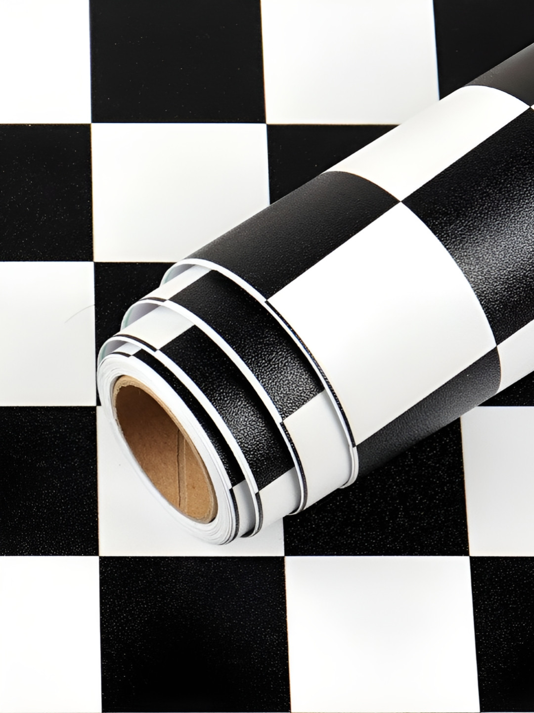 Sky Walls White & Black Printed Waterproof Self-Adhesive Wallpaper