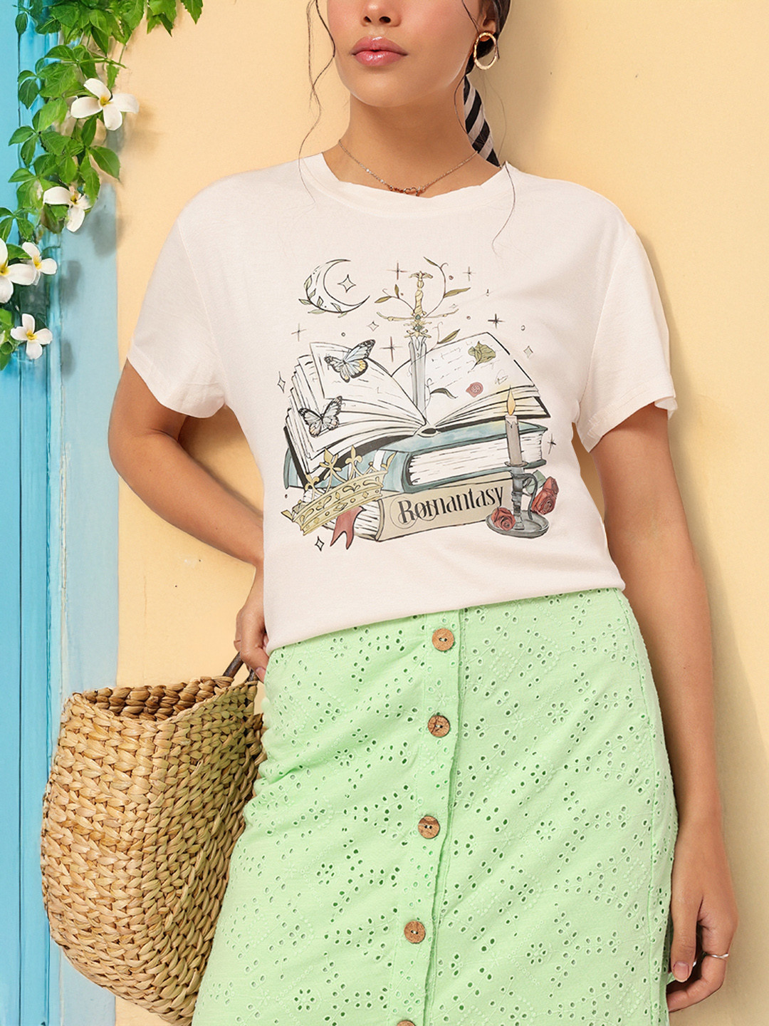 DressBerry Soft Girl Dreams Printed T-shirt