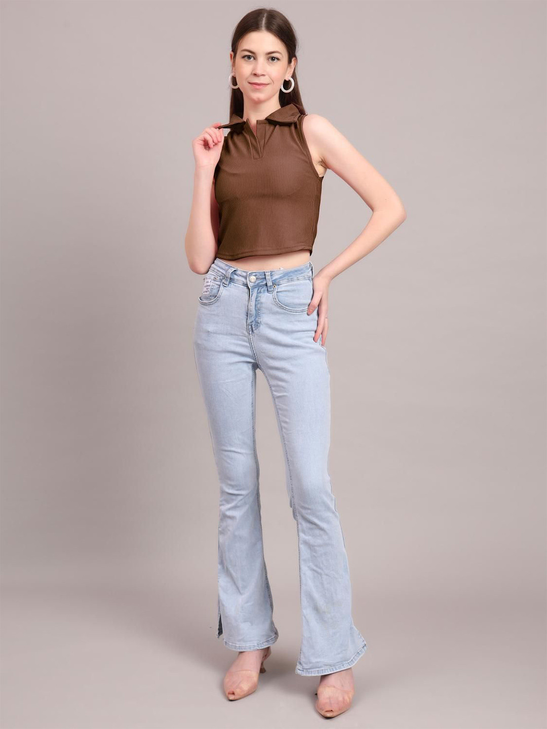 DressBerry Women Ribbed Tops