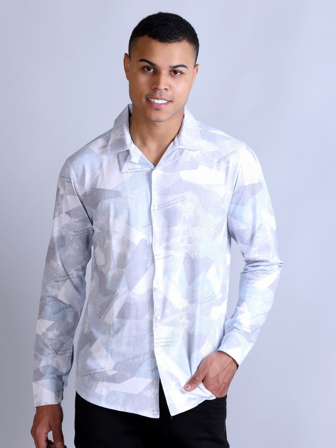 Parcel Yard Men Printed Slim Fit Standard Casual Shirt