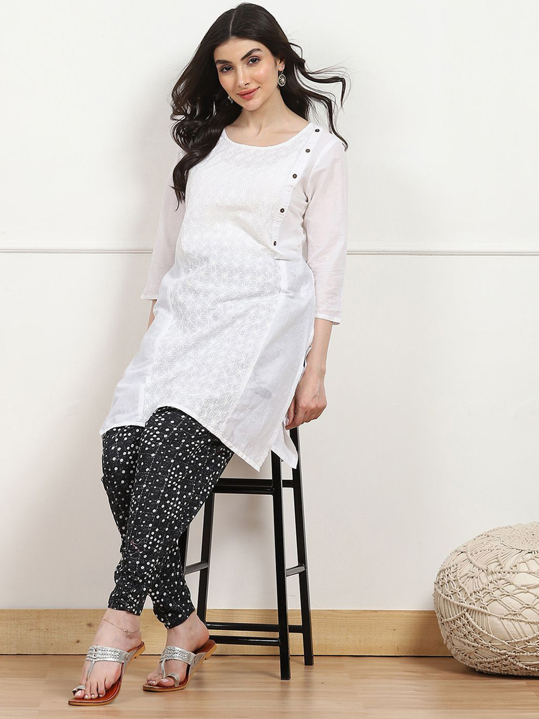 Biba Printed High-Rise Salwar