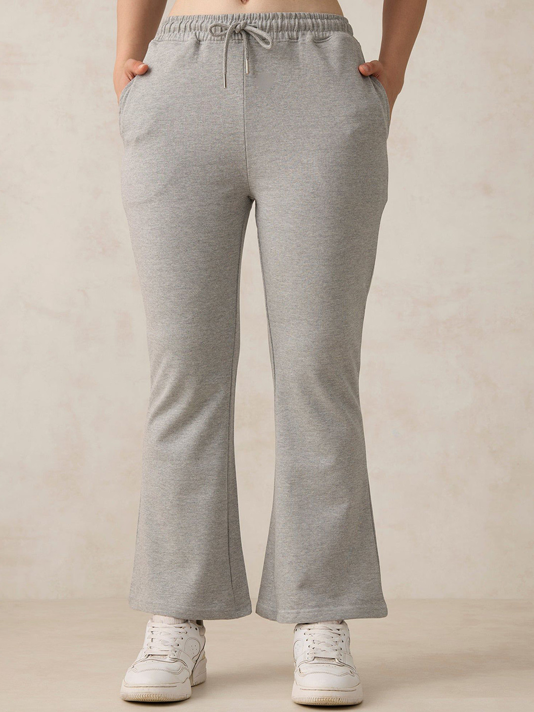 Outzidr Women Basic Solid Flared Sweatpants