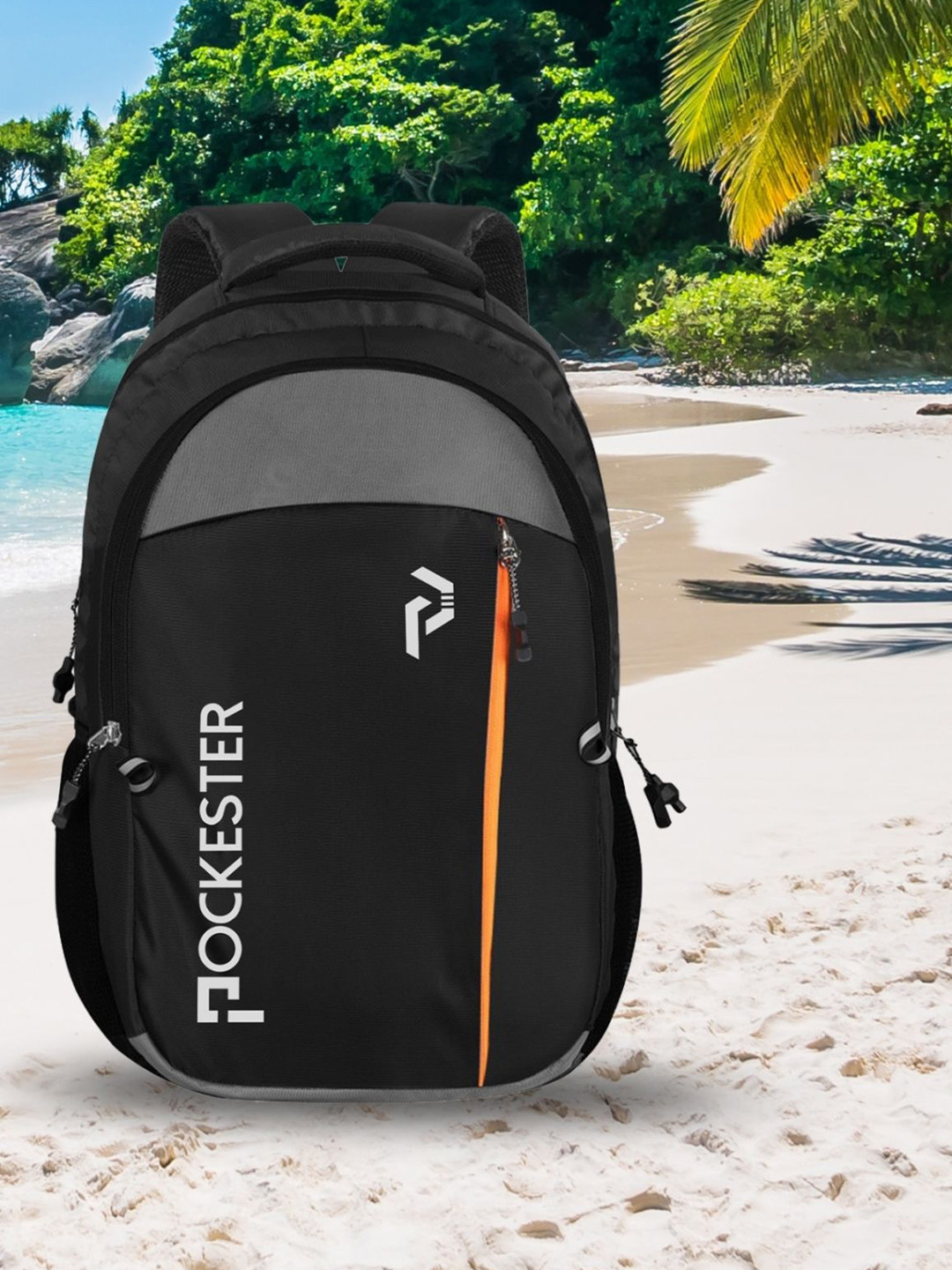 Pockester Men Brand Logo Backpack