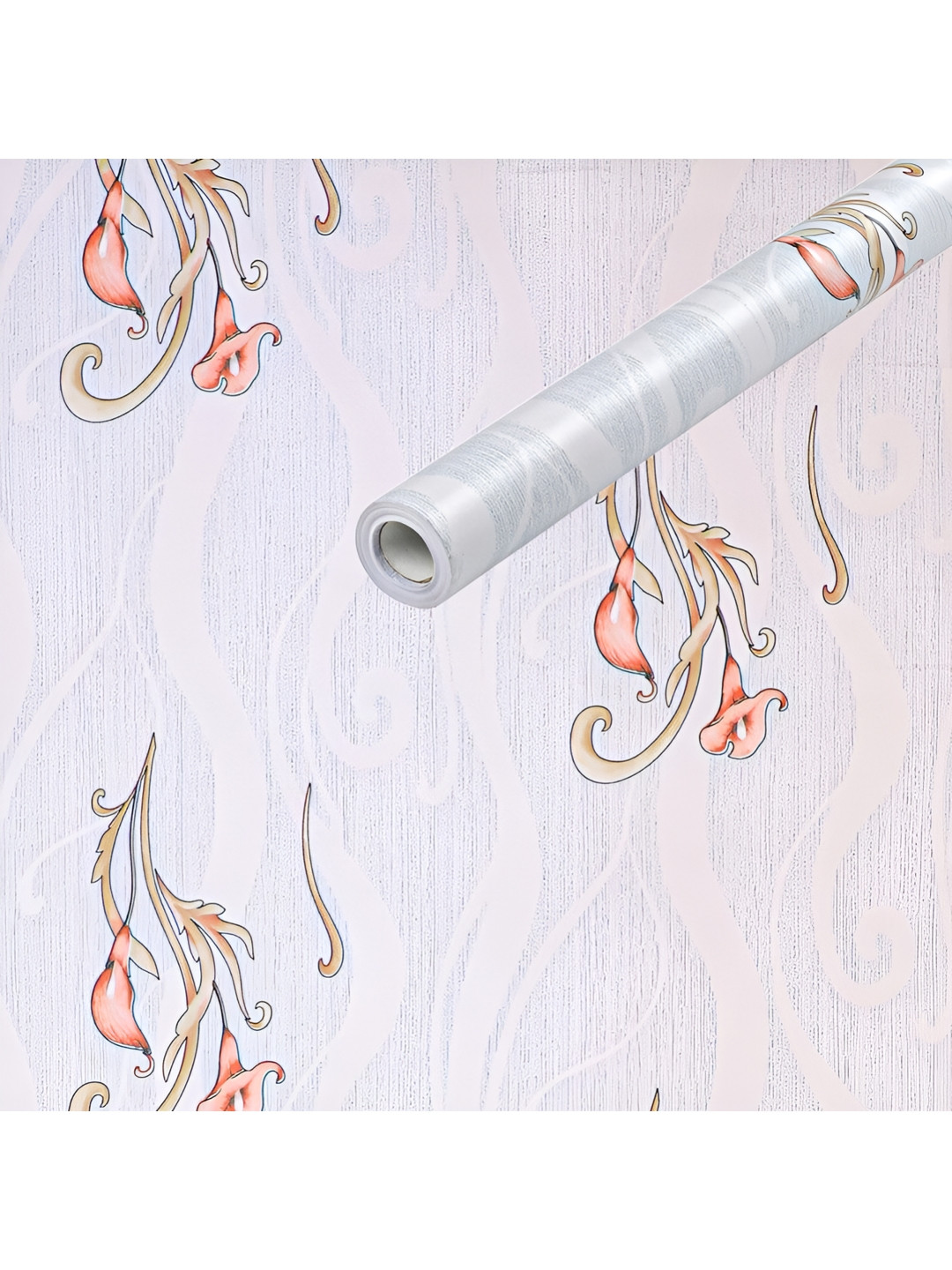Sky Walls White & Grey Printed Waterproof Wallpaper