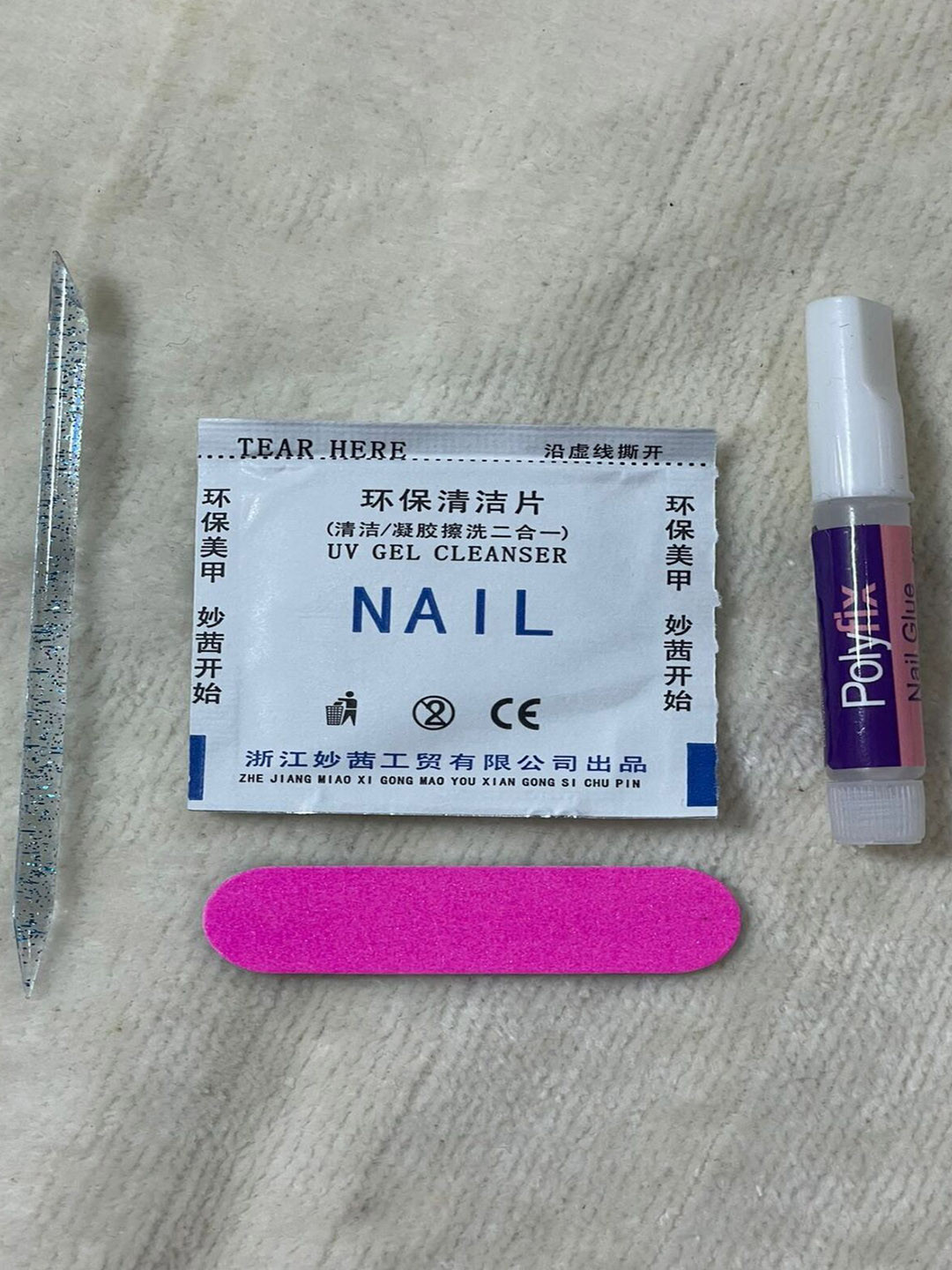 AMOK STORE Set Of 12 Artificial Nails With Filer Stick & Glue