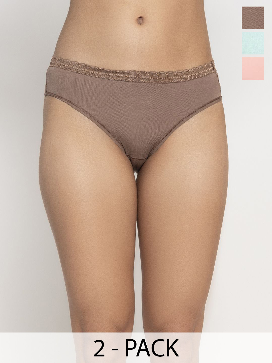 Chelvet Pack Of 6 Mid Rise Basic Briefs  BRF-CH32-CLR4-5-6-S006