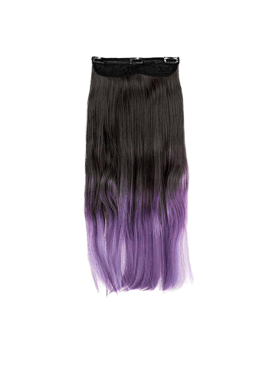 Stasia Street Clip-In Wavy Scalp Topper Hair Extension - Purple Ombre- 20 Inch