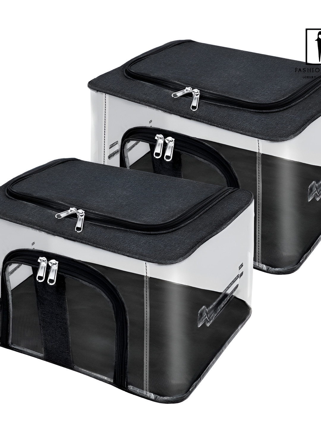 Fashion Throw Grey 2 Pieces Super Strong Drawer Organisers