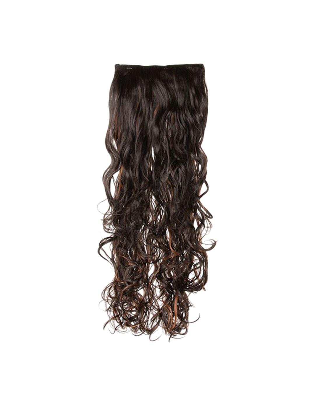 Stasia Street Clip-In Wavy Hair Extension - Brown With Copper Highlight - 30 Inch