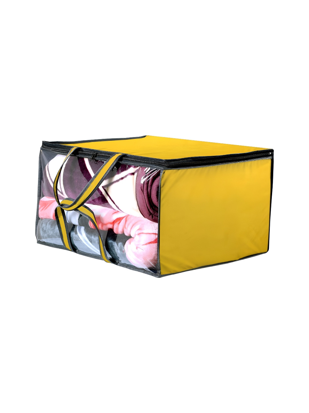 Stylista Yellow And Transparent Wardrobe Multi-Utility Water Resistant Core Organisers