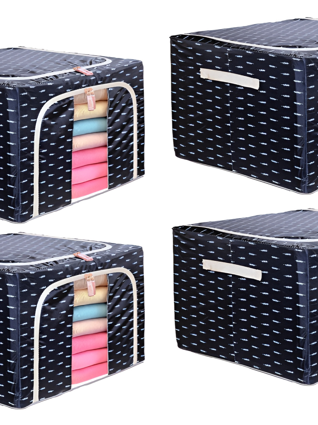 Stylista Blue 4 Pieces Water Resistant Core Wardrobe Organisers