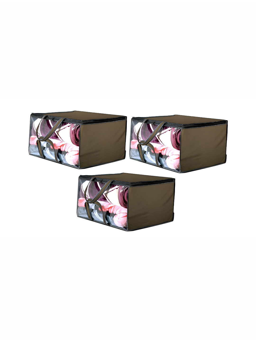 Stylista Beige 3 Pieces Multi-Utility Wardrobe Waterproof Core Organisers
