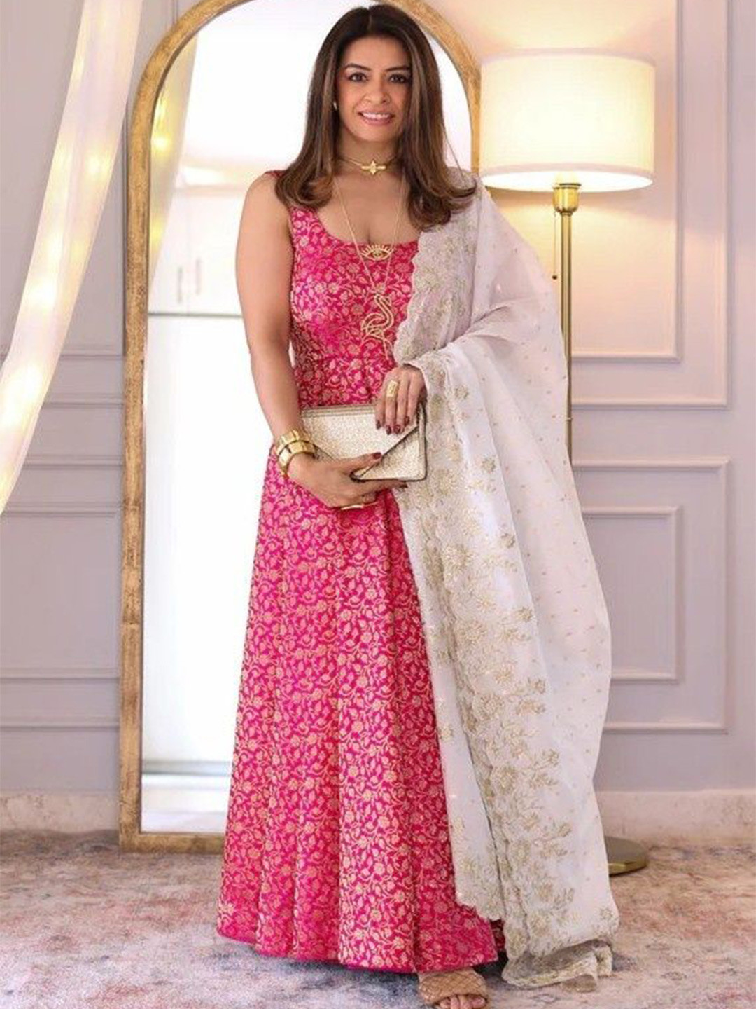 FFI Floral Print Fit & Flare Maxi Dress