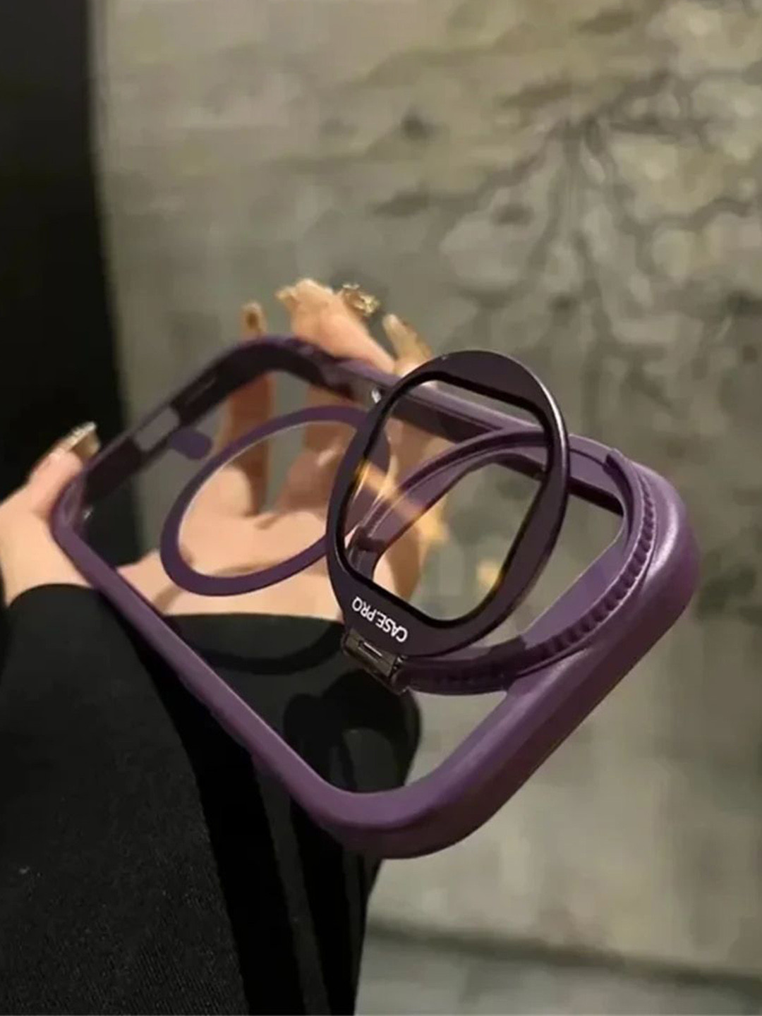 Luxury Kase Solid Printed iPhone 13 Pro Magnetic Back Case