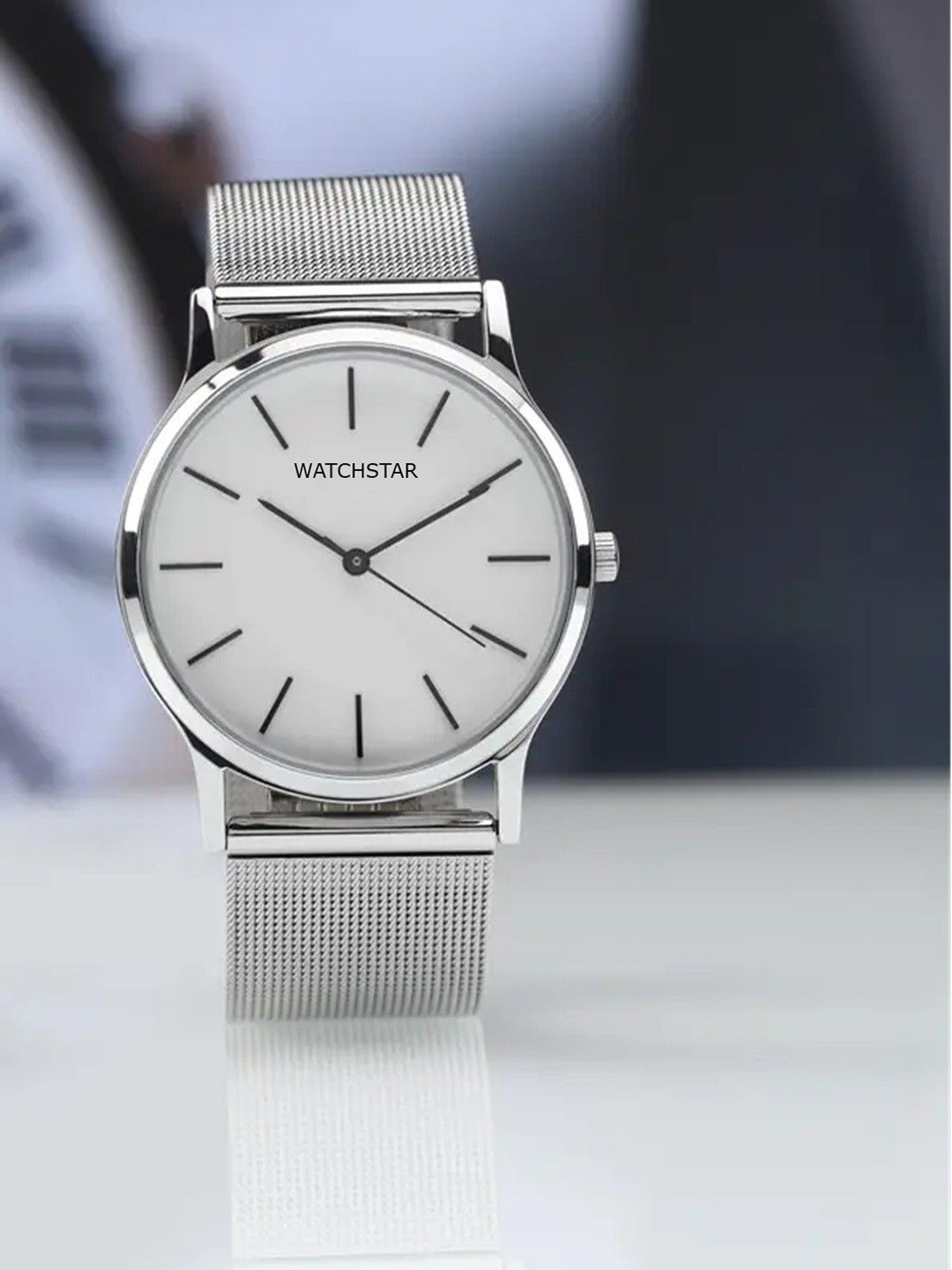 WATCHSTAR Men Dial & Stainless Steel Straps Analogue Watch Slim watch metal