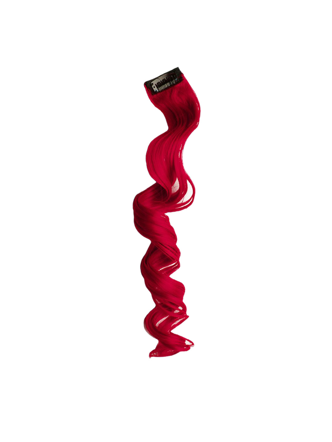 Stasia Street Clip In Curly Coloured Strand Hair Extension- Scarlet Red- 20 Inch