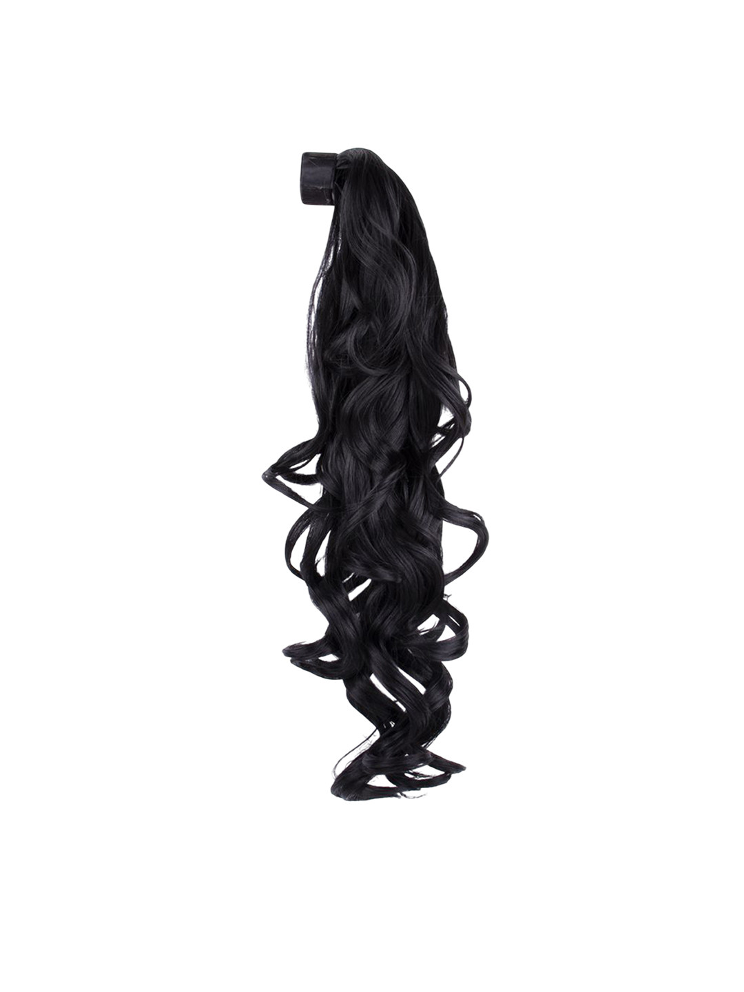 Stasia Street Tape In Curly Ponytail Hair Extension - Jet Black - 20 Inch