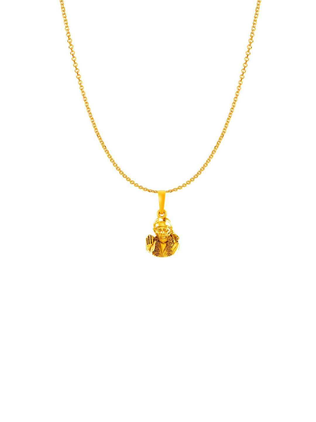 Metronaut 22KT Gold-Plated Sai Baba Pendants With Chains