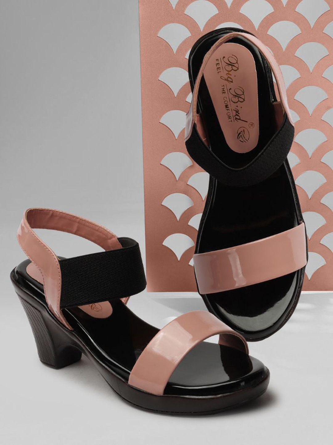 BIG BIRD FOOTWEAR Colourblocked Block Heel Sandals