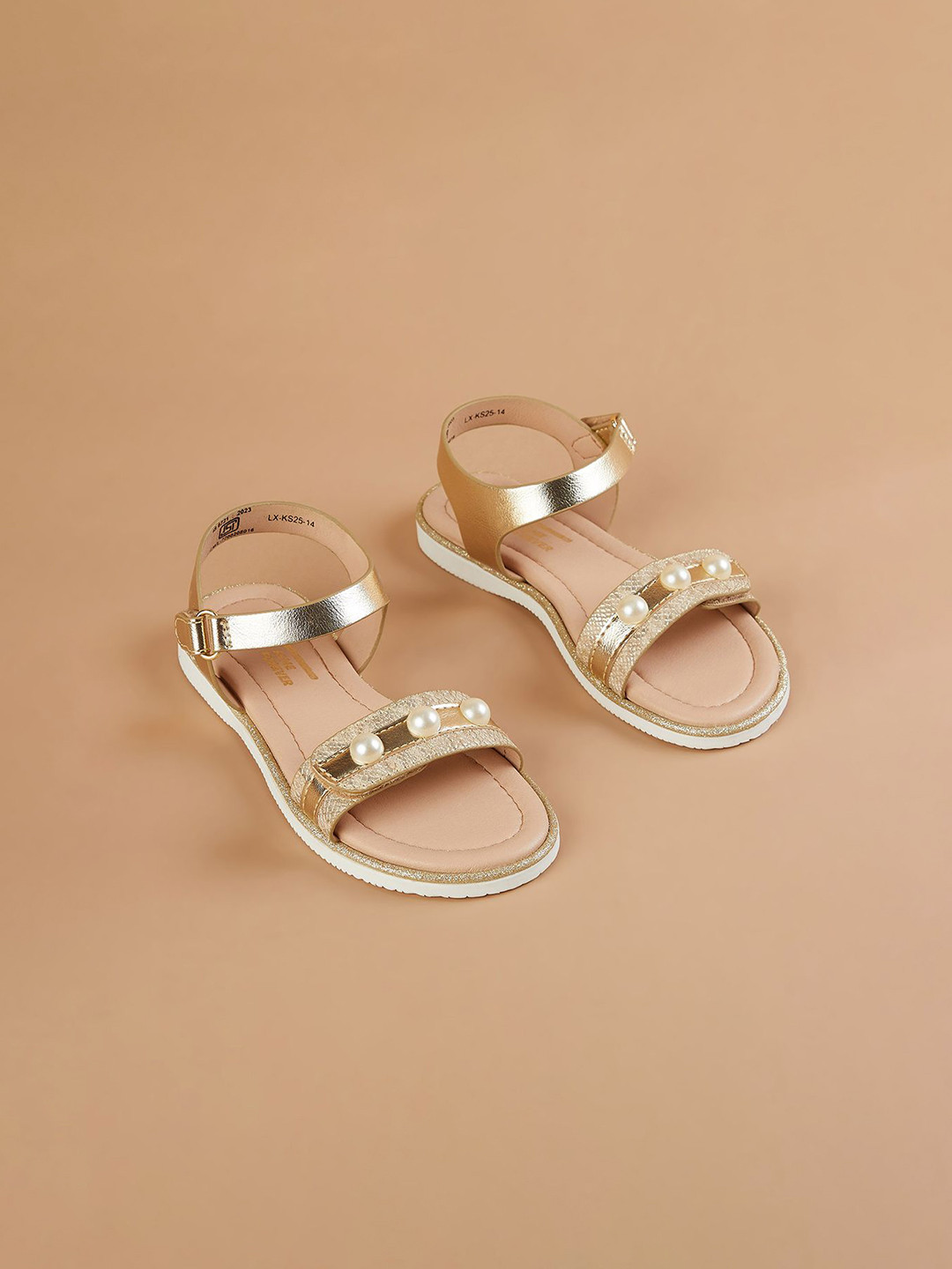 Fame Forever by Lifestyle Girls Embellished Buckle Flats