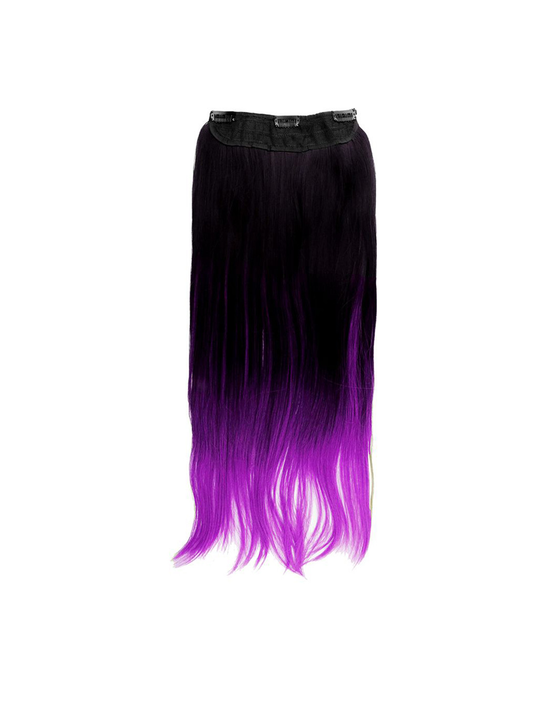 Stasia Street Clip In Straight Scalp Topper Hair Extension - Electric Purple - 20 Inch