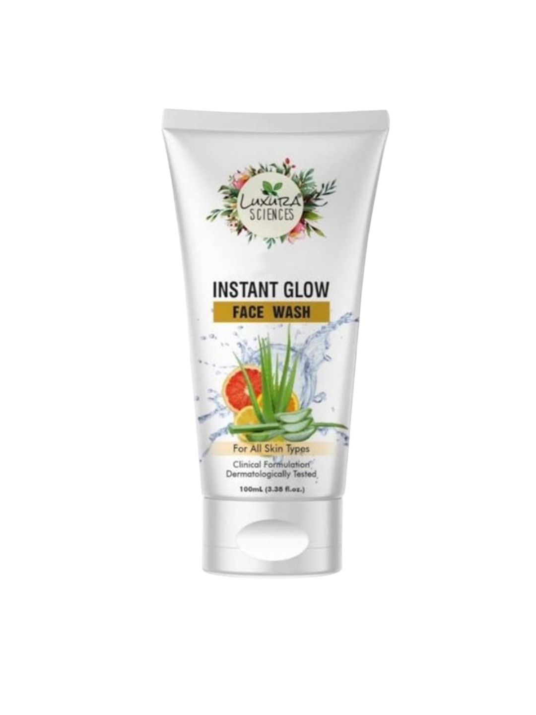 Luxura Sciences Instant Glow Face Wash With Citrus Extract & Vitamin E- 100 ml